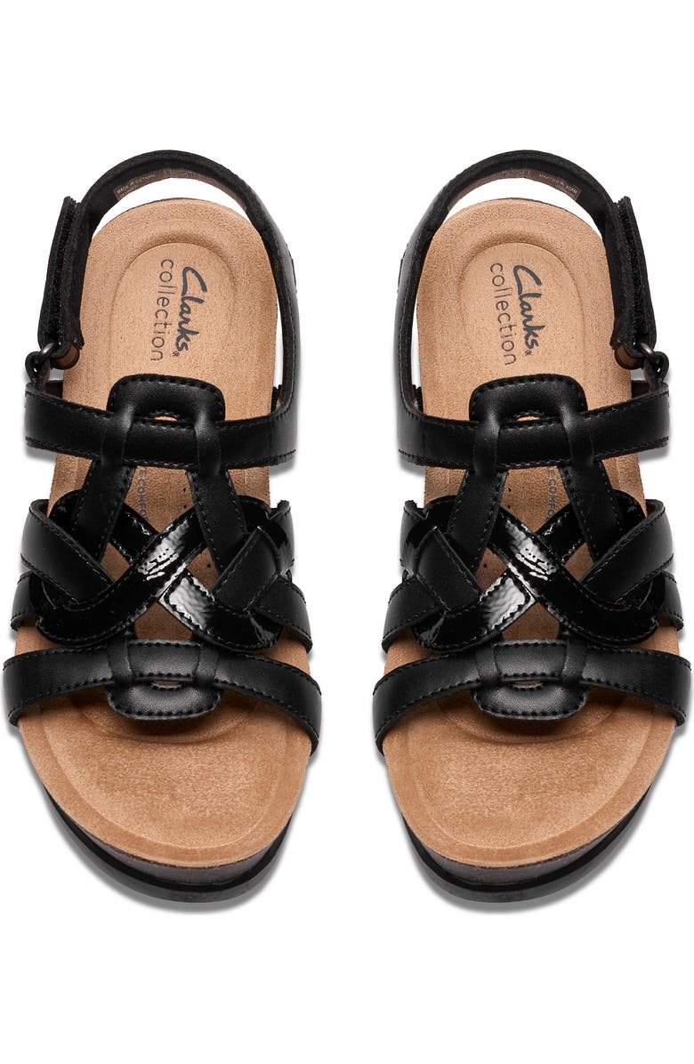 Clarks<sup>®</sup> Calenne Gracie Wedge Sandal, Alternate, color, Black Combi