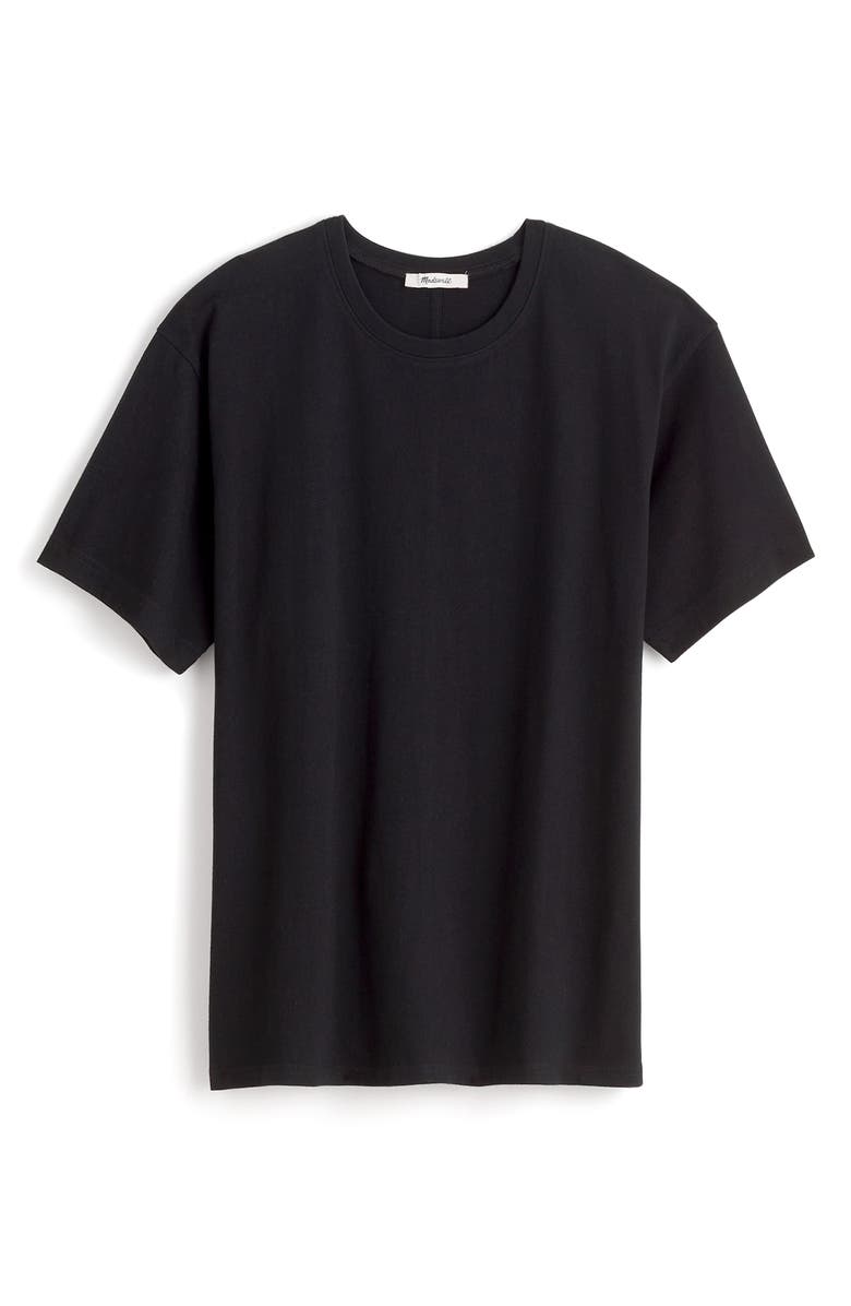 Madewell Cotton Relaxed Oversize T-Shirt, Alternate, color, Jet Black