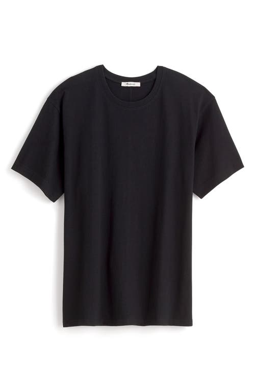 Madewell Cotton Relaxed Oversize T-shirt In Jet Black