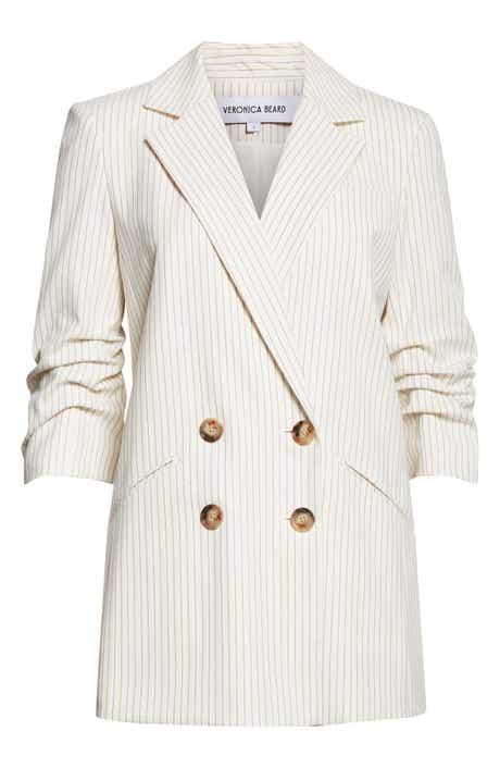 Veronica Beard Rupert Pinstripe Dickey Jacket