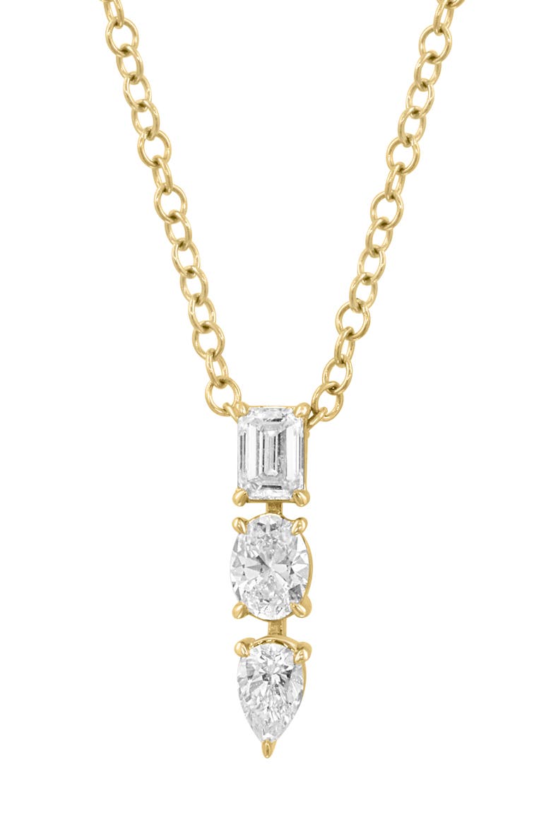 Lab-Grown Diamond Pendant Necklace, Main, color, GOLD
