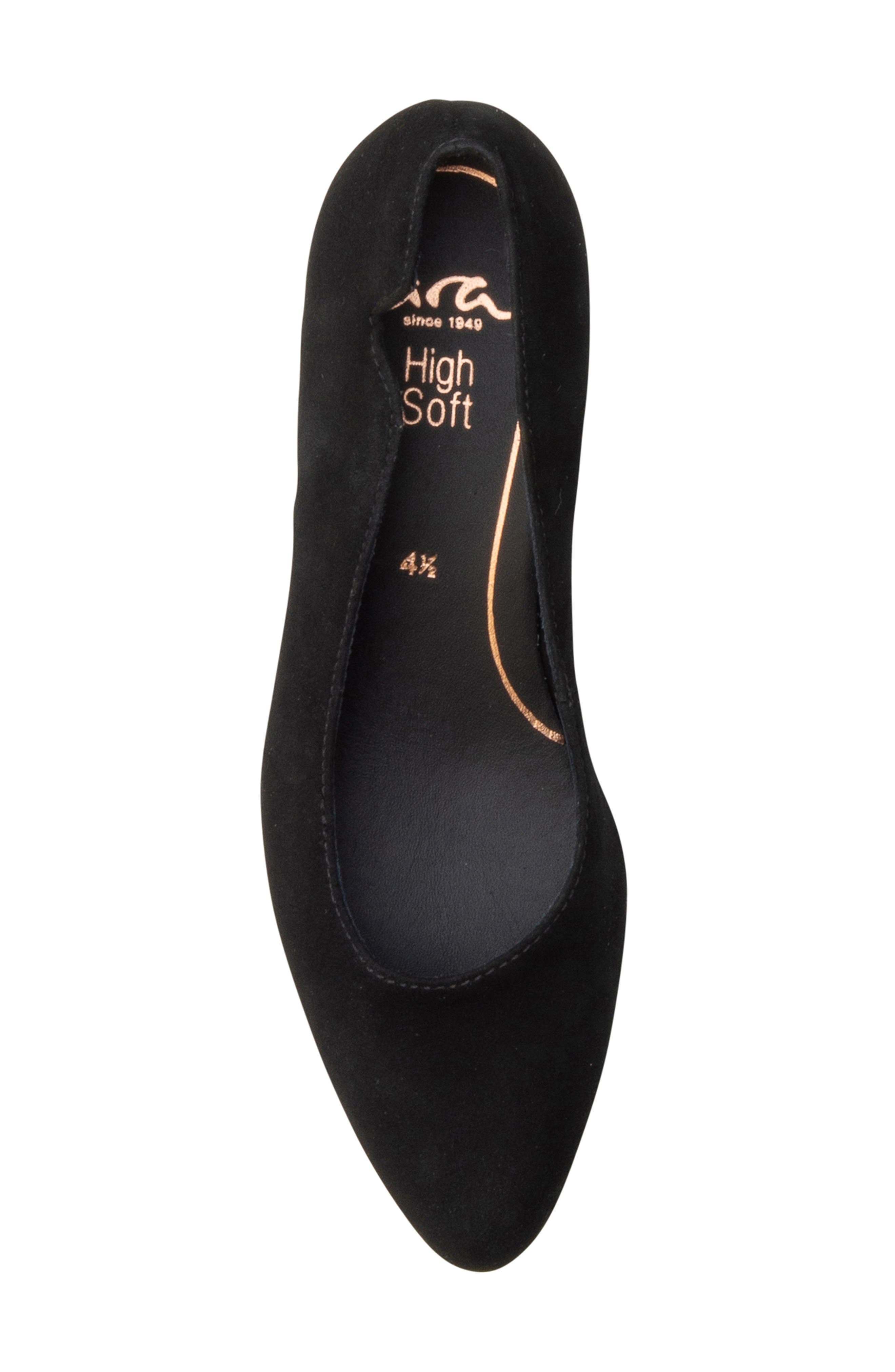 ara Kat Kitten Heel Pump, Alternate, color, Black