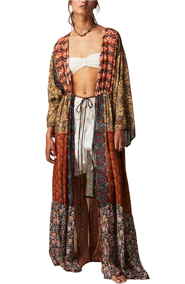 Free People Bombay Mixed Print Maxi Wrap, Main, color, 