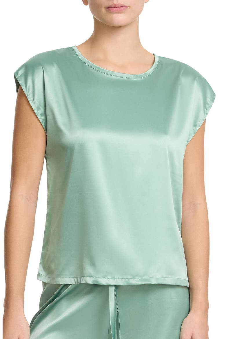 Satin Sleep Top, Main, color, GREEN TEA