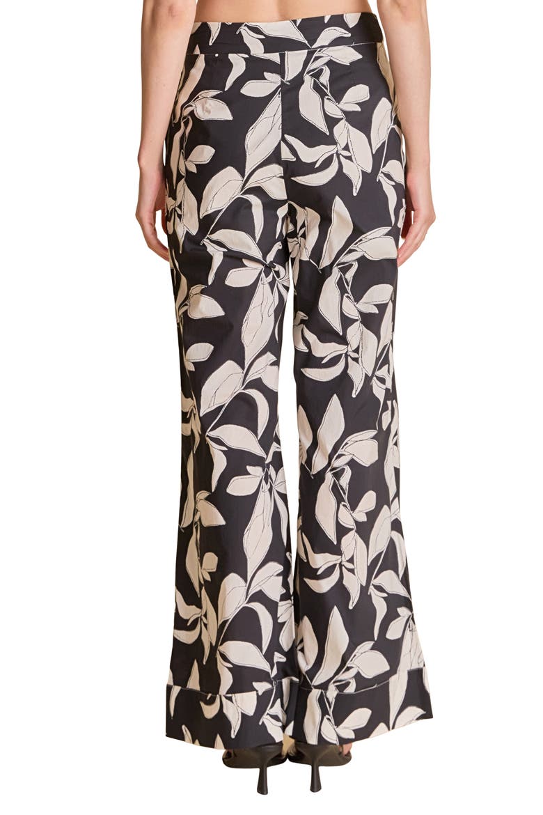 High Waist Wide Leg Pants, Alternate, color, BLACK/ WHITE