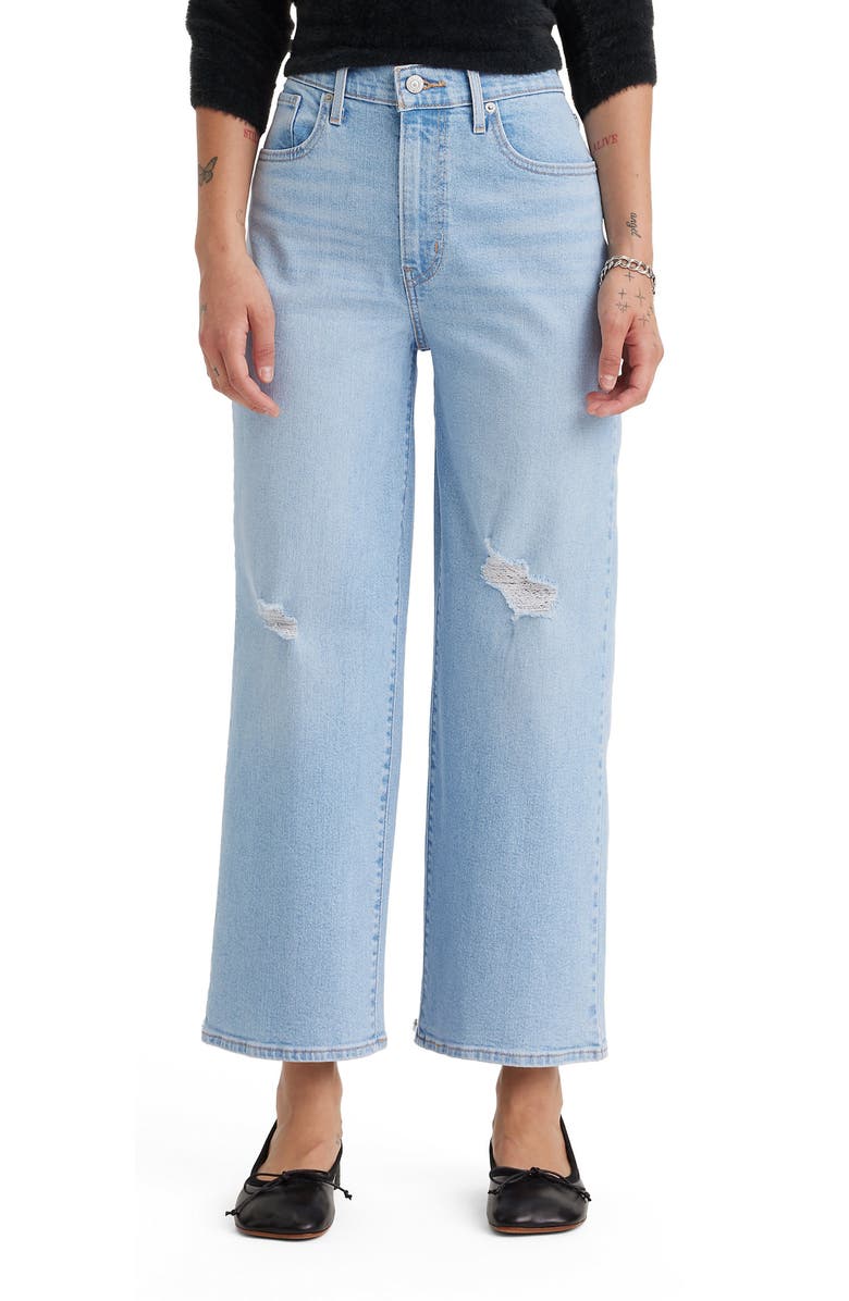 Levi's<sup>®</sup> High Rise Wide Leg Ankle Jeans, Main, color,