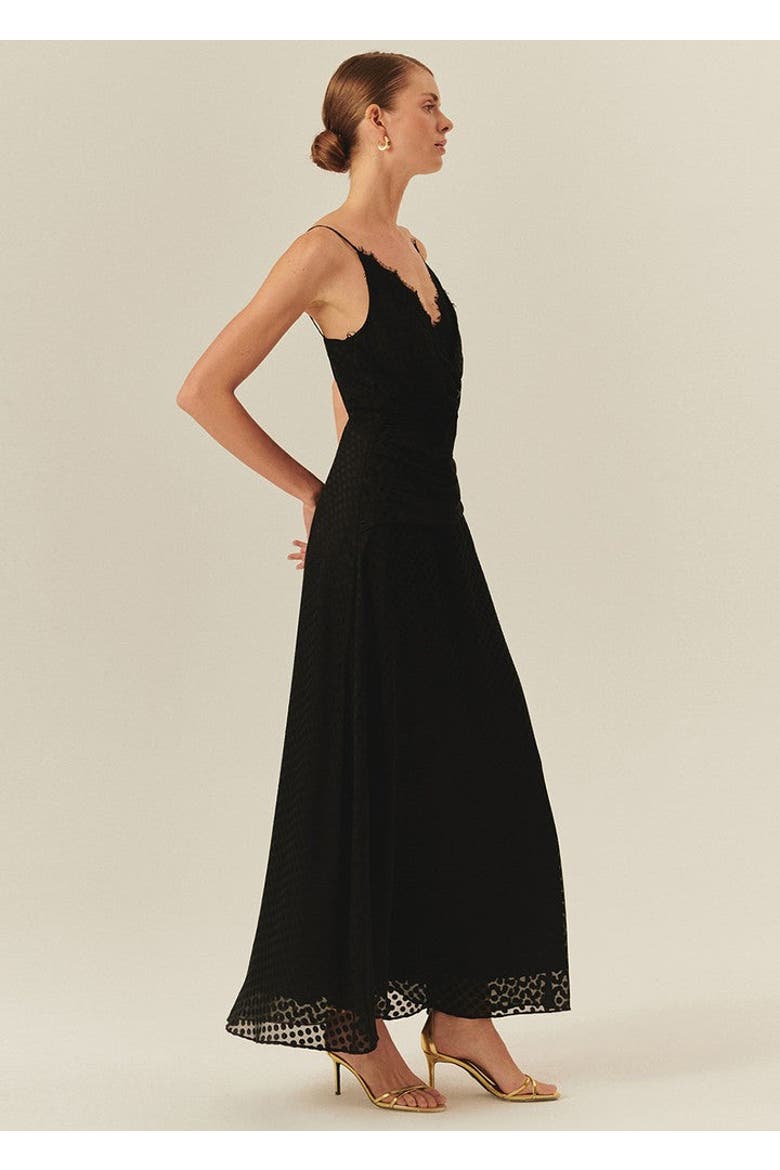 Emely Maxi Dress, Alternate, color, BLACK