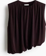 H&M Draped Bubble-hem Top