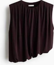 H&M Draped Bubble-hem Top