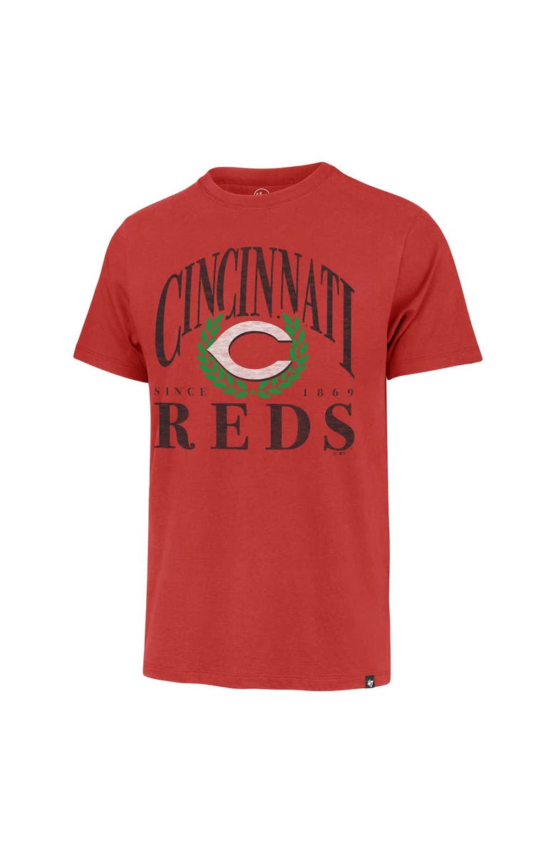 '47 Men's '47 Red Cincinnati Reds Pitchout Franklin T-Shirt, Alternate, color, Red