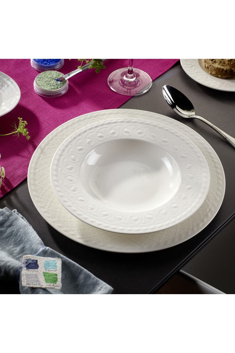 Cellini 12 Piece Dinnerware Set, Alternate, color, white