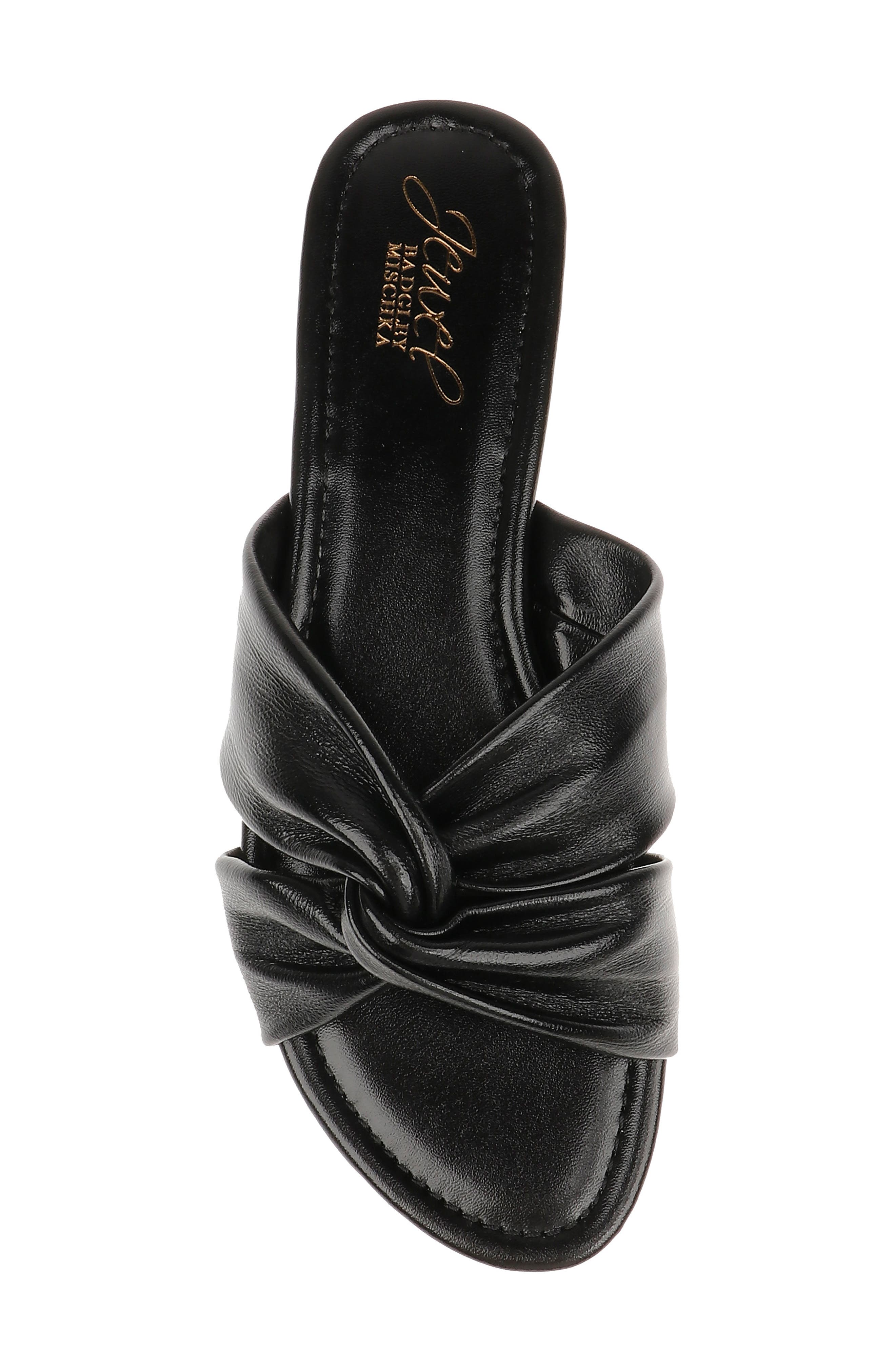 Jewel Badgley Mischka Nicolet Sandal, Alternate, color, Black Leather