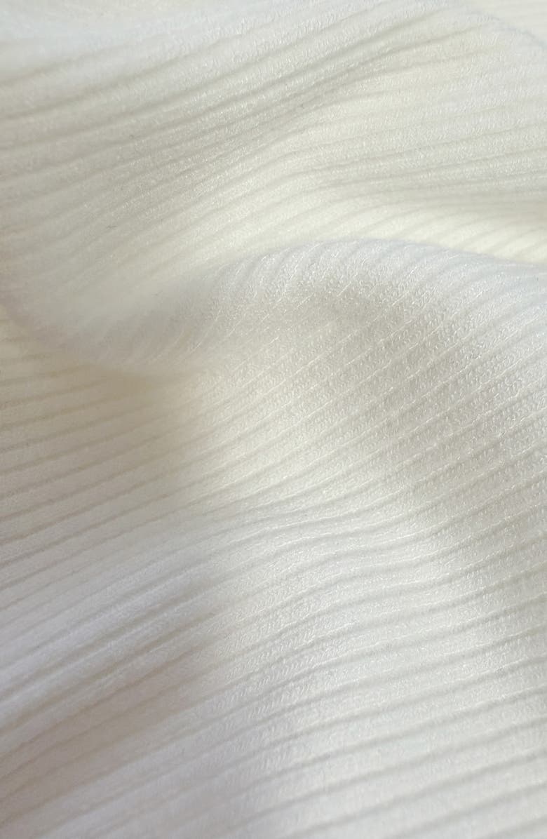 Pippa & Julie Kids' Mixed Media Rib & Seersucker Party Dress, Alternate, color, Red/ White