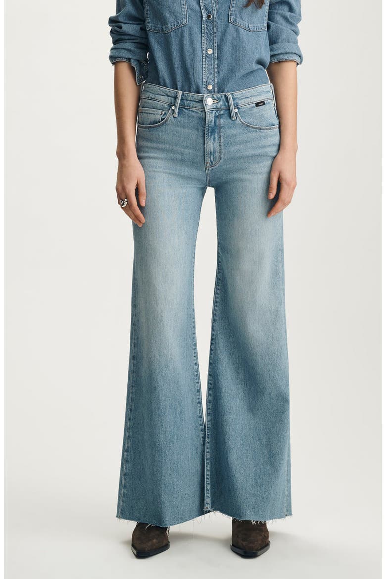 Grace Mid Rise Flare Jeans, Main, color, BLEACHED CLASSIC BLUE
