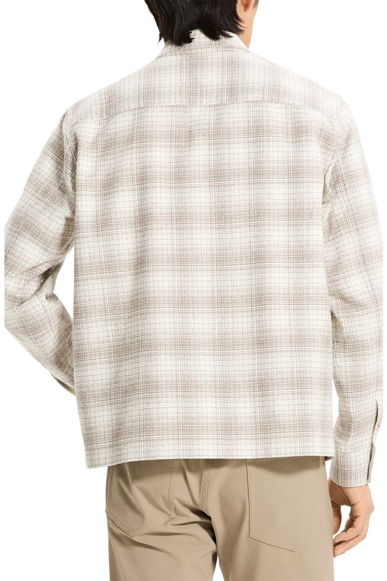 Textured Cotton Button-Up Shirt, Alternate, color, DUFFLE MULTI