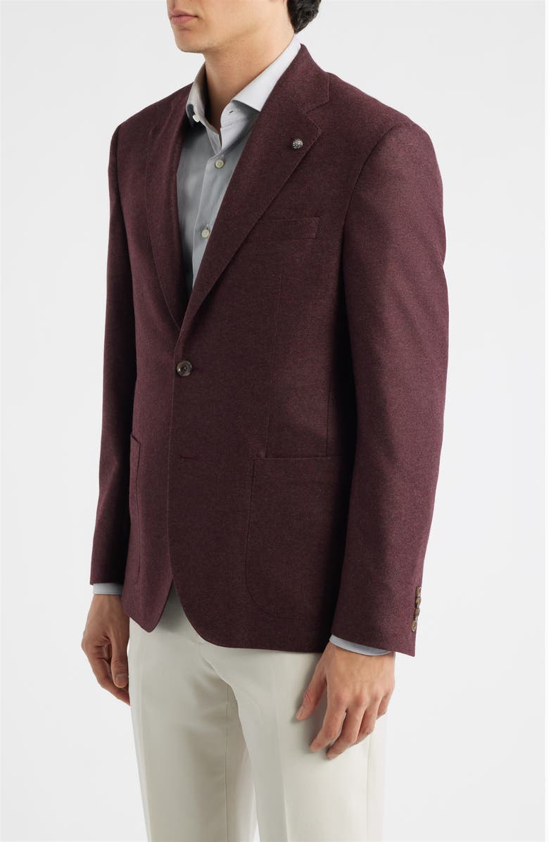 Jack Victor Darwin Burgundy COMFORTWEAR<sup>™</sup> Knit Cashmere Sport Coat, Alternate, color, Burgundy