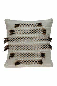 Jace Transitional Beige Throw Pillow