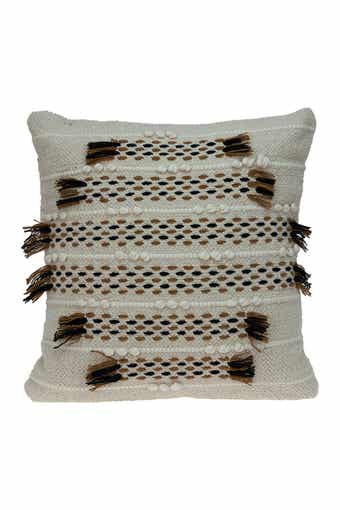 PARKLAND COLLECTION Jace Transitional Beige Throw Pillow