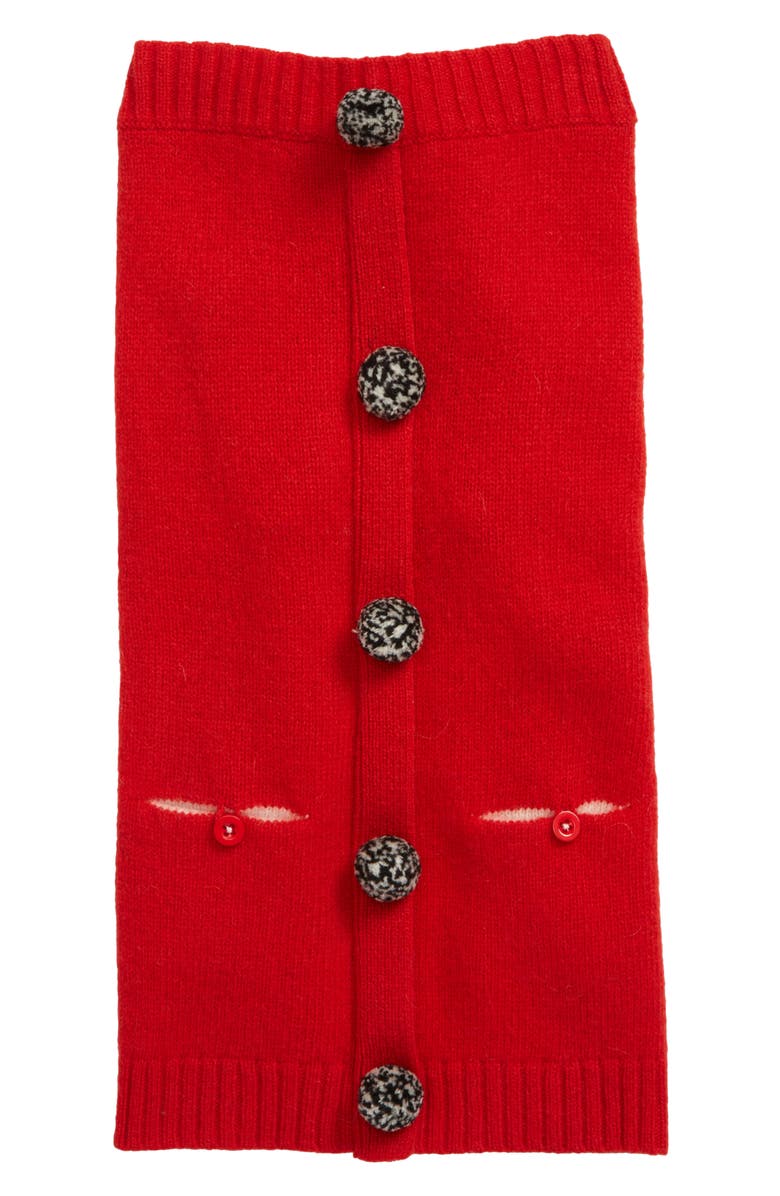 WARE of the DOG Pompom Dog Cardigan, Main, color,
