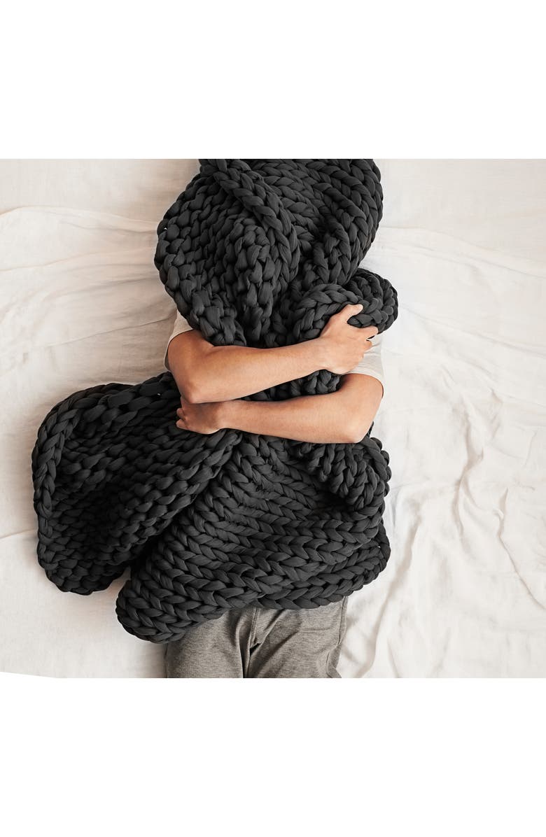 Bearaby Weighted Knit Blanket, Alternate, color, Asteroid Grey