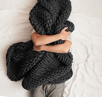 Organic Cotton Weighted Knit Blanket