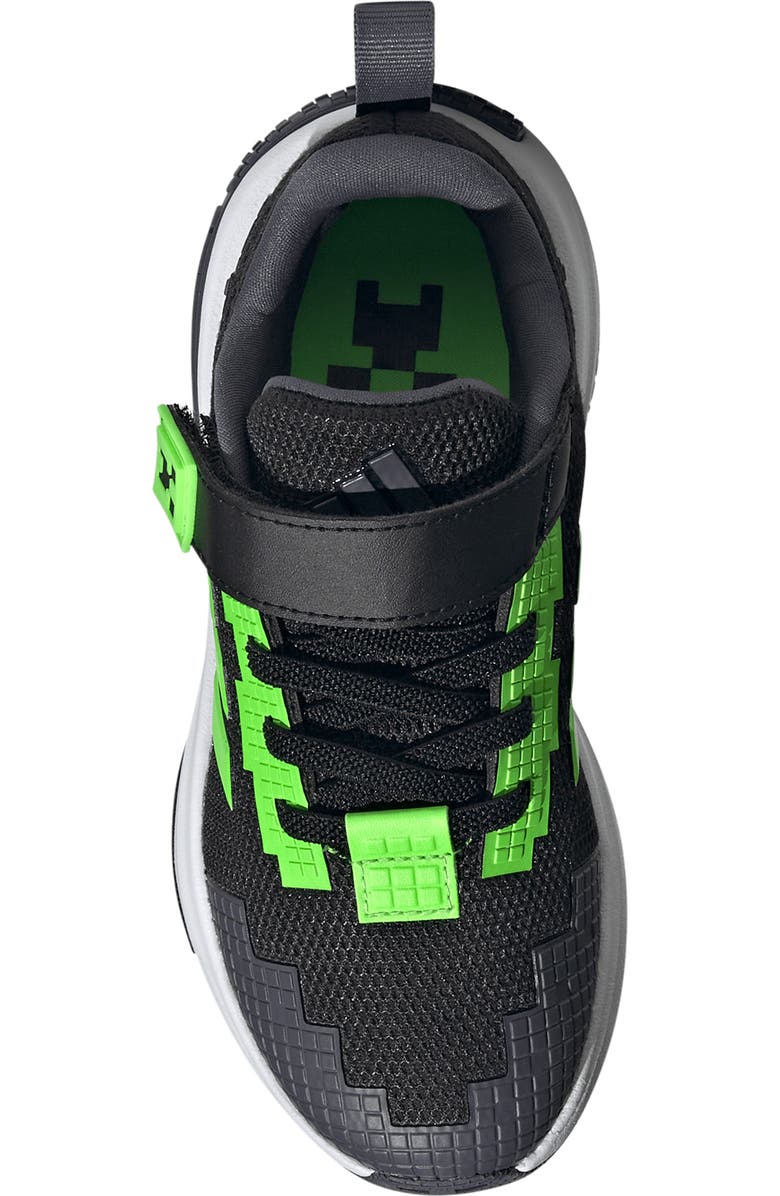 adidas Kids' Minecraft Sneaker, Alternate, color, Black/ White/ Aurora
