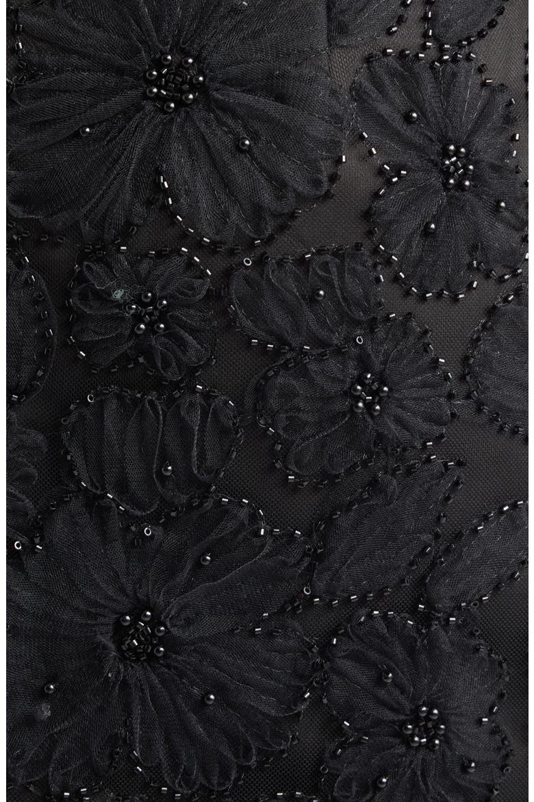 Olenna Embellished Silk Blend Miniskirt, Alternate, color, BLACK EMBELLISHMENT