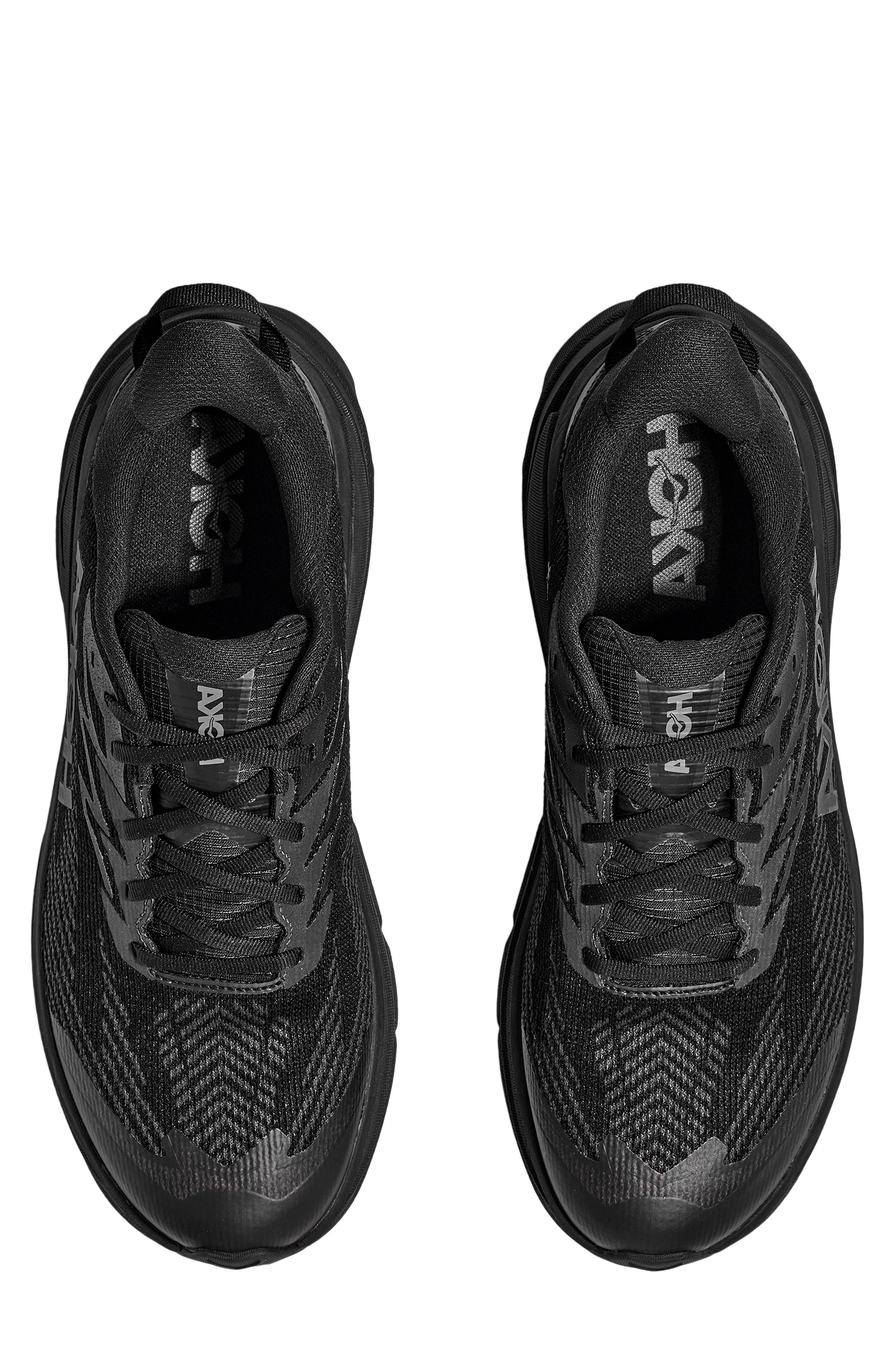 HOKA Challenger 8 GTX Gore-Tex<sup>®</sup> Waterproof Trail Running Shoe, Alternate, color, Black / Carbon Black