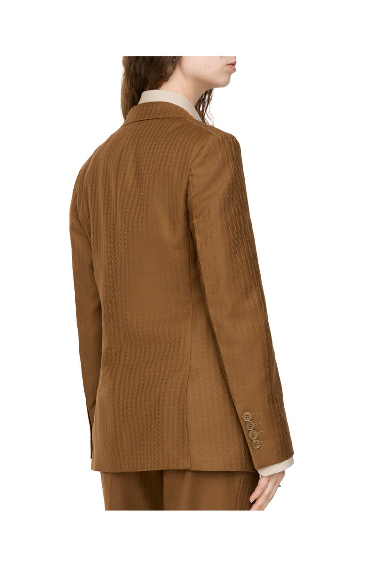 Wool Mohair Tailored Jacket, Alternate, color, Hazelnut brown