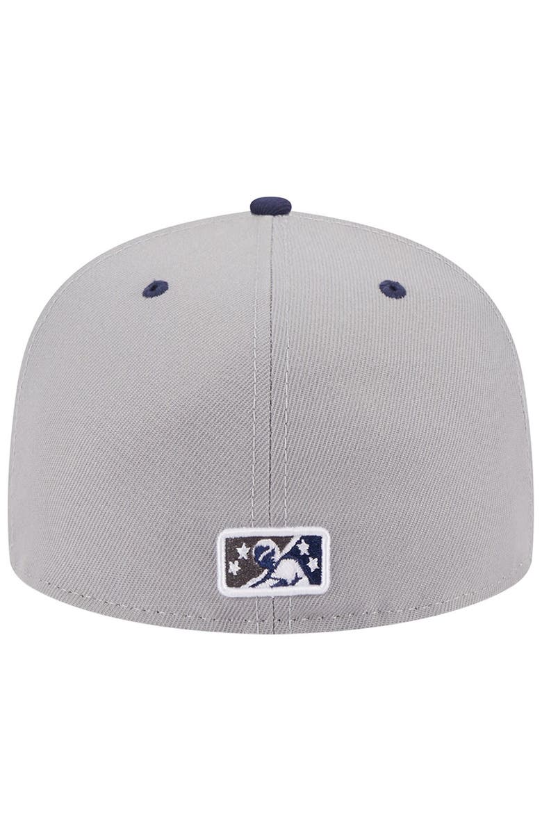 New Era Men's New Era Navy Portland Sea Dogs Theme Nights Clam Bake 59FIFTY Fitted Hat, Alternate, color, Navy