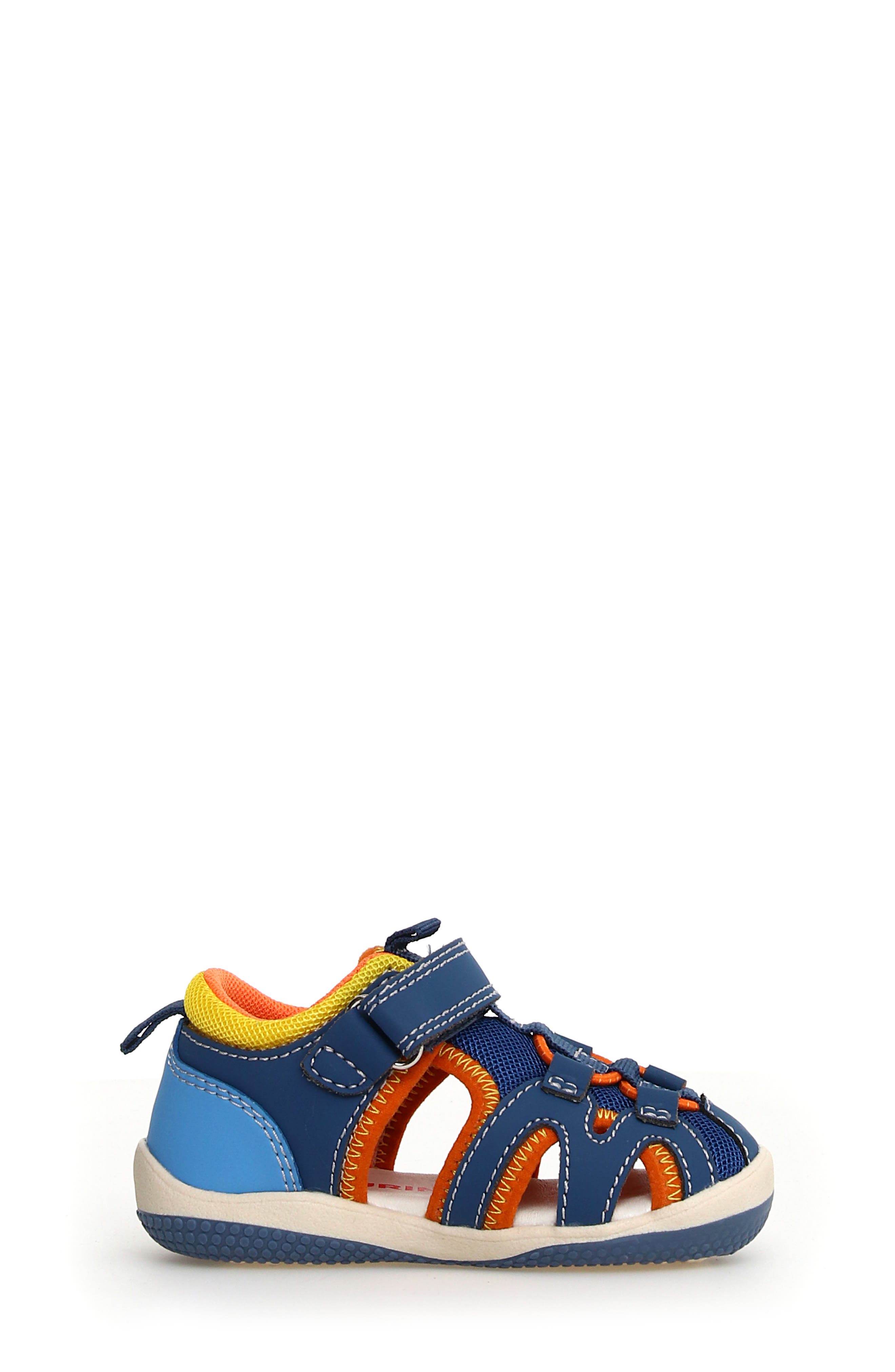 Naturino Rekin Fisherman Sandal, Alternate, color, Azure-Oltremare