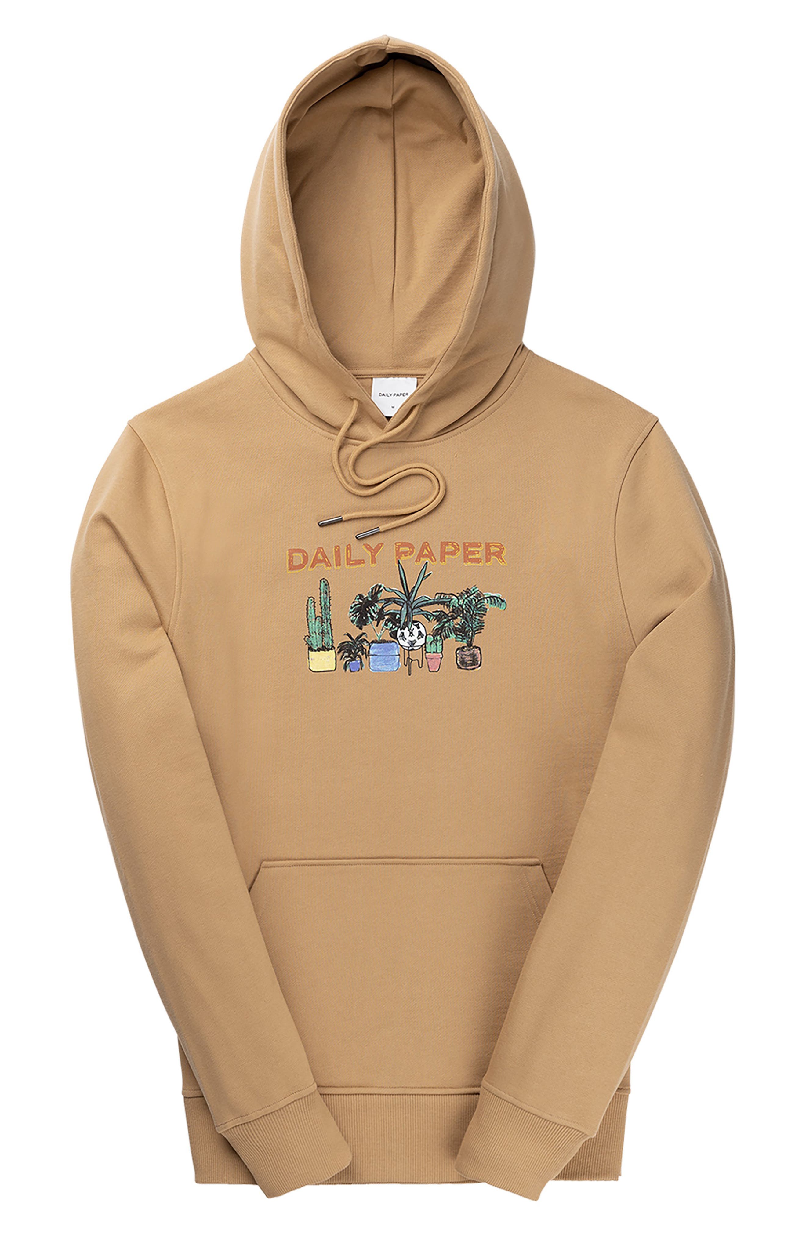 DAILY PAPER Holman Cotton Fleece Graphic Hoodie (Men) | Nordstrom