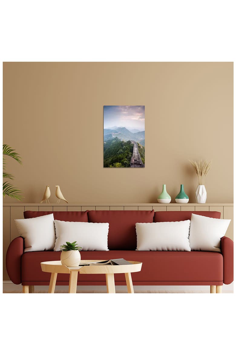 The Great Wall Of China by Matteo Colombo Canvas Wall Art, Alternate, color, GREEN FOREST WALL