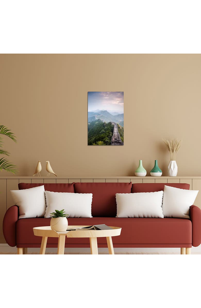 iCanvas The Great Wall Of China by Matteo Colombo Canvas Wall Art, Alternate, color, Green Forest Wall