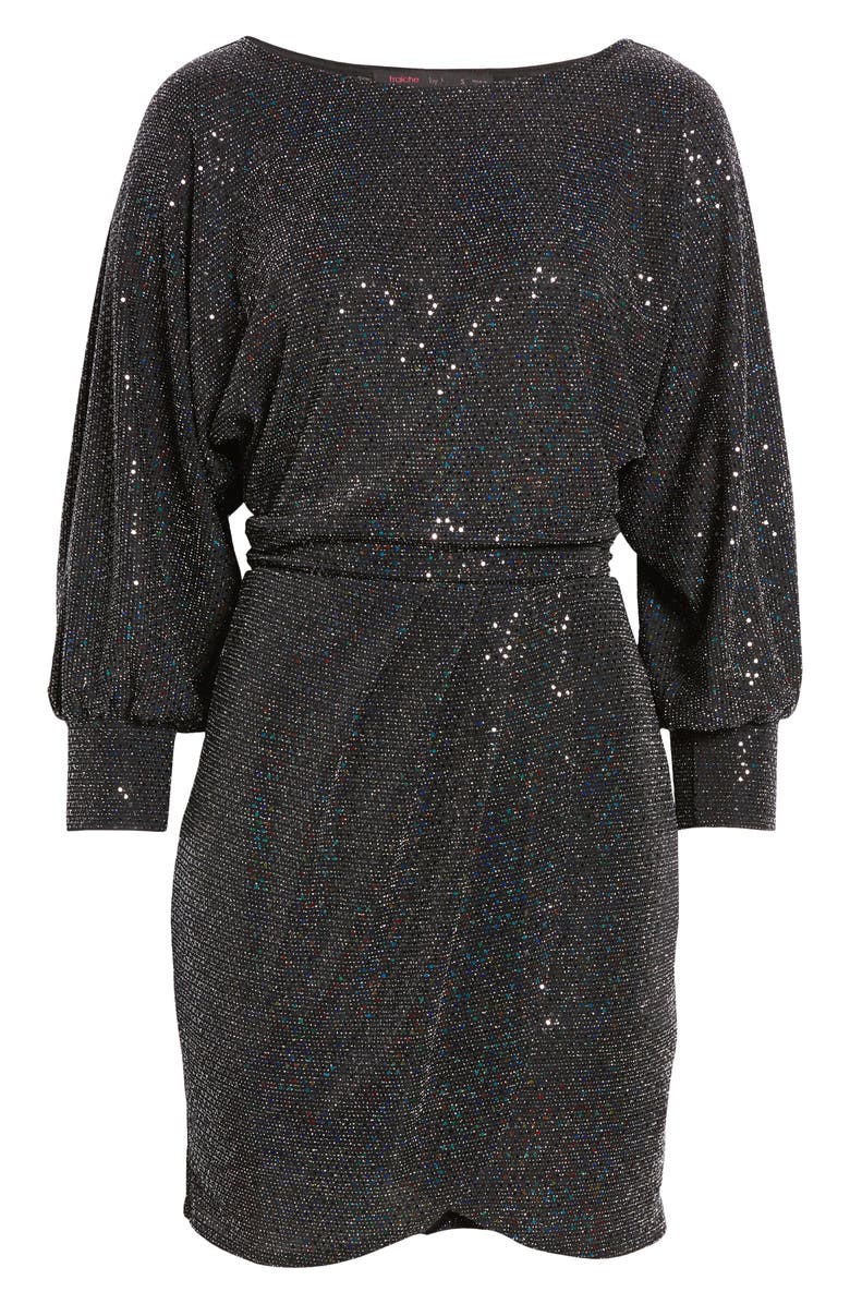 Fraiche by J Metallic Dot Cocktail Minidress, Alternate, color,