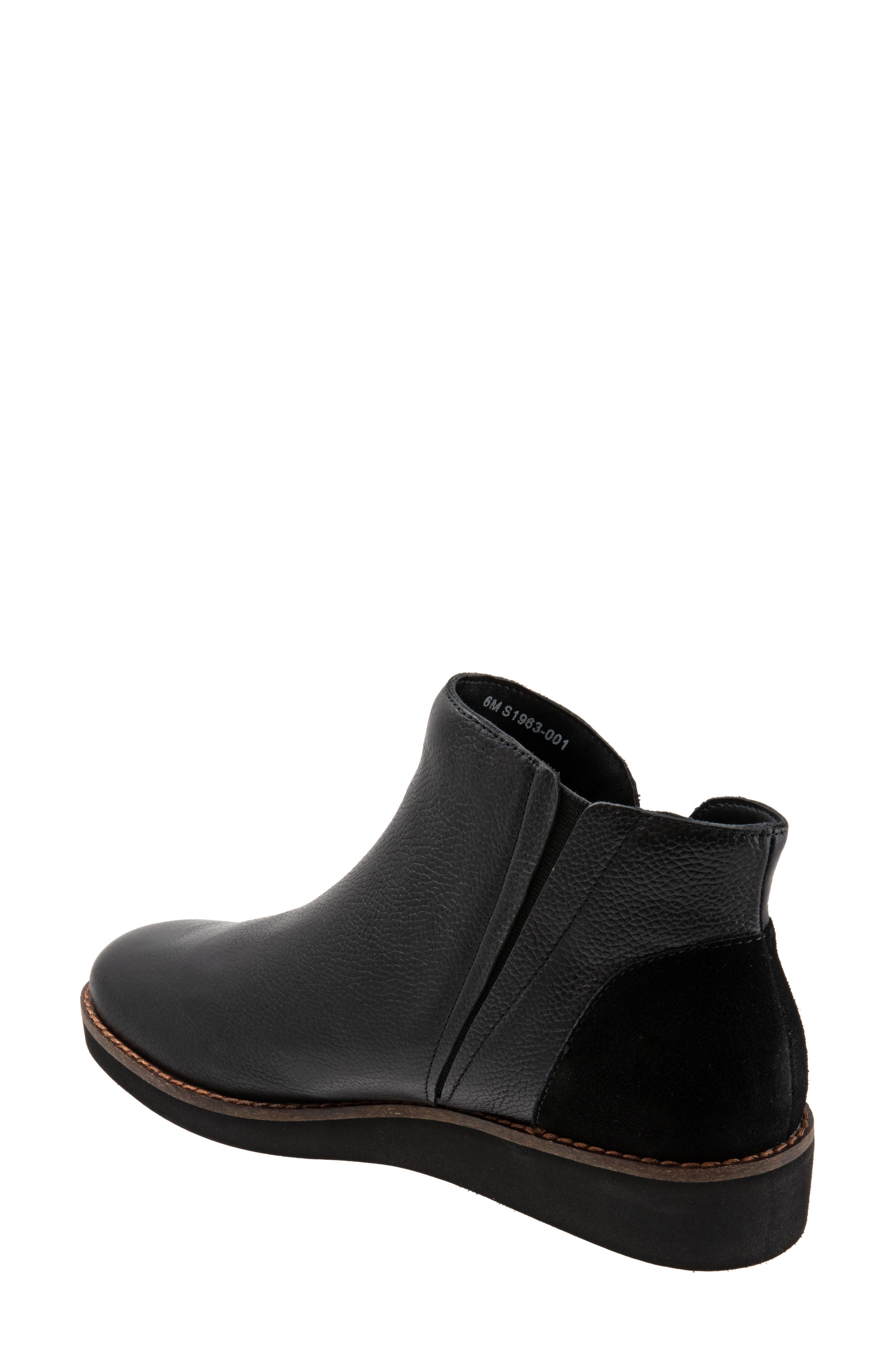 SoftWalk<sup>®</sup> Wesley Bootie, Alternate, color, Black Leather