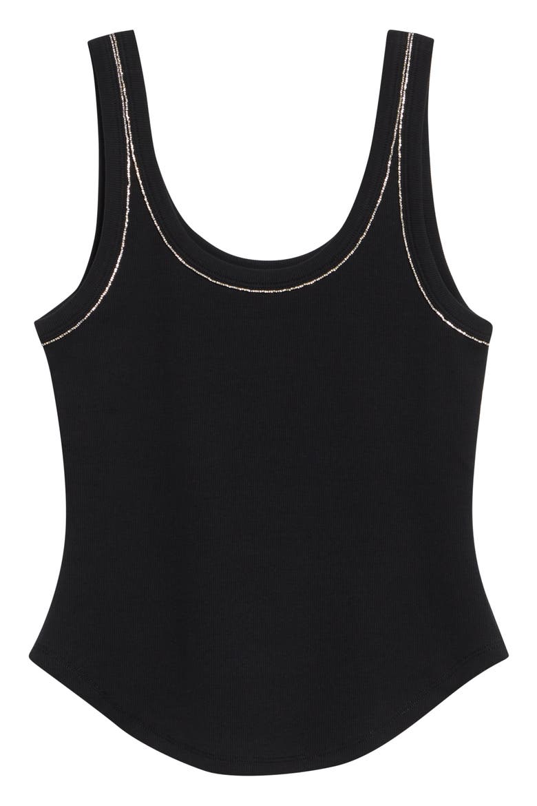 Wilma Crystal Embellished Tank, Alternate, color, BLACK
