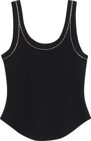 Cinq à Sept Wilma Crystal Embellished Tank