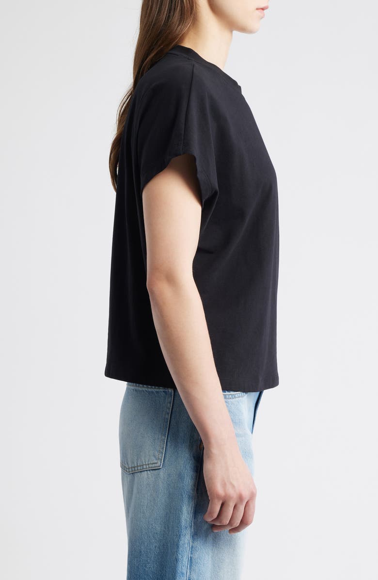 BOSS Orange Emason Rhinestone Embellished Cotton Graphic T-Shirt, Alternate, color, Black