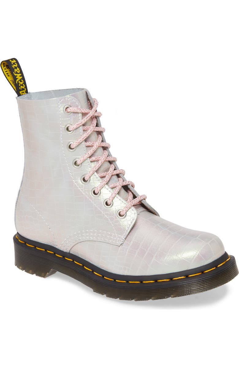 Dr. Martens 1460 Croc Embossed Boot, Main, color,