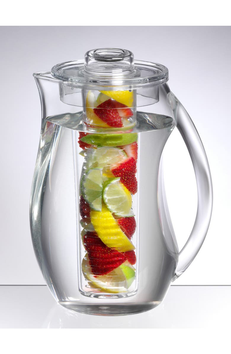PRODYNE Fruit Infusion Pitcher, Natural Fruit Flavor, Acrylic, Alternate, color, Clear
