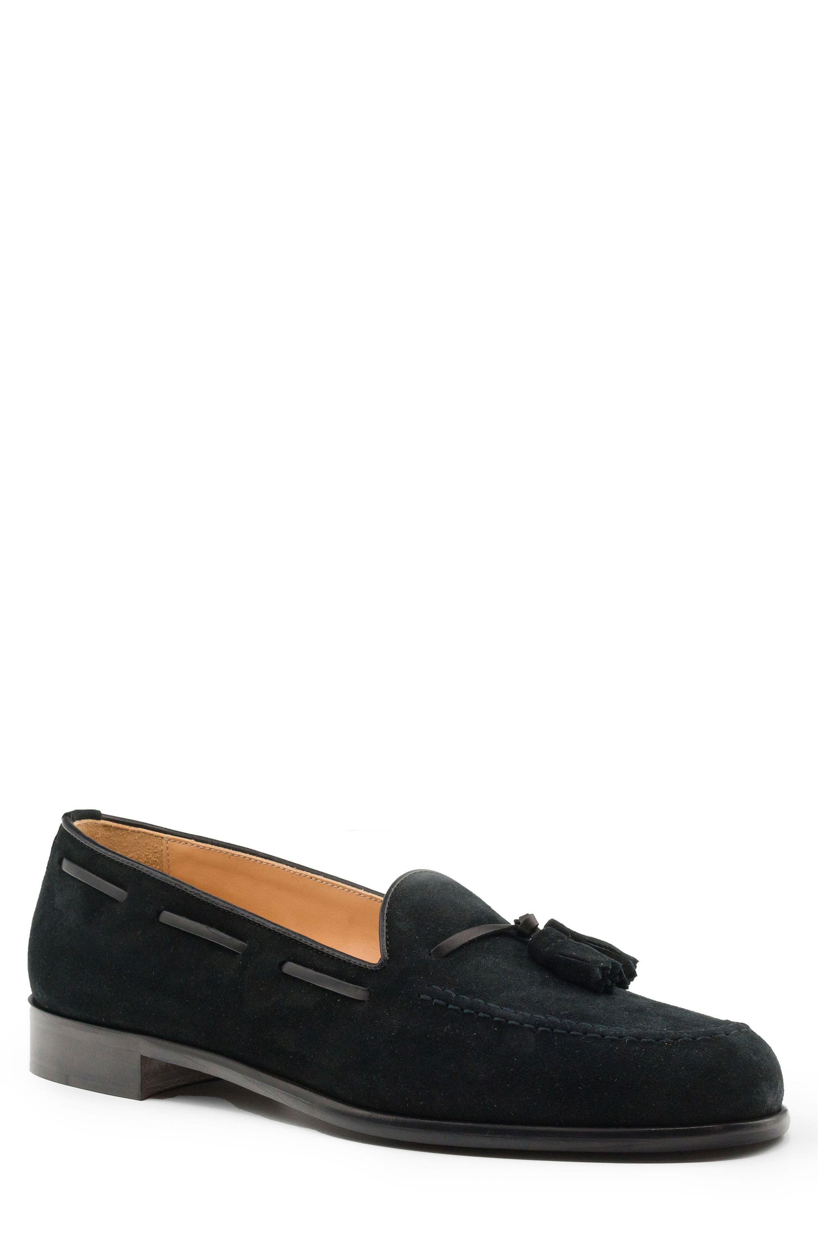 Zelli Italia Franco Tassel Loafer, Main, color, Black