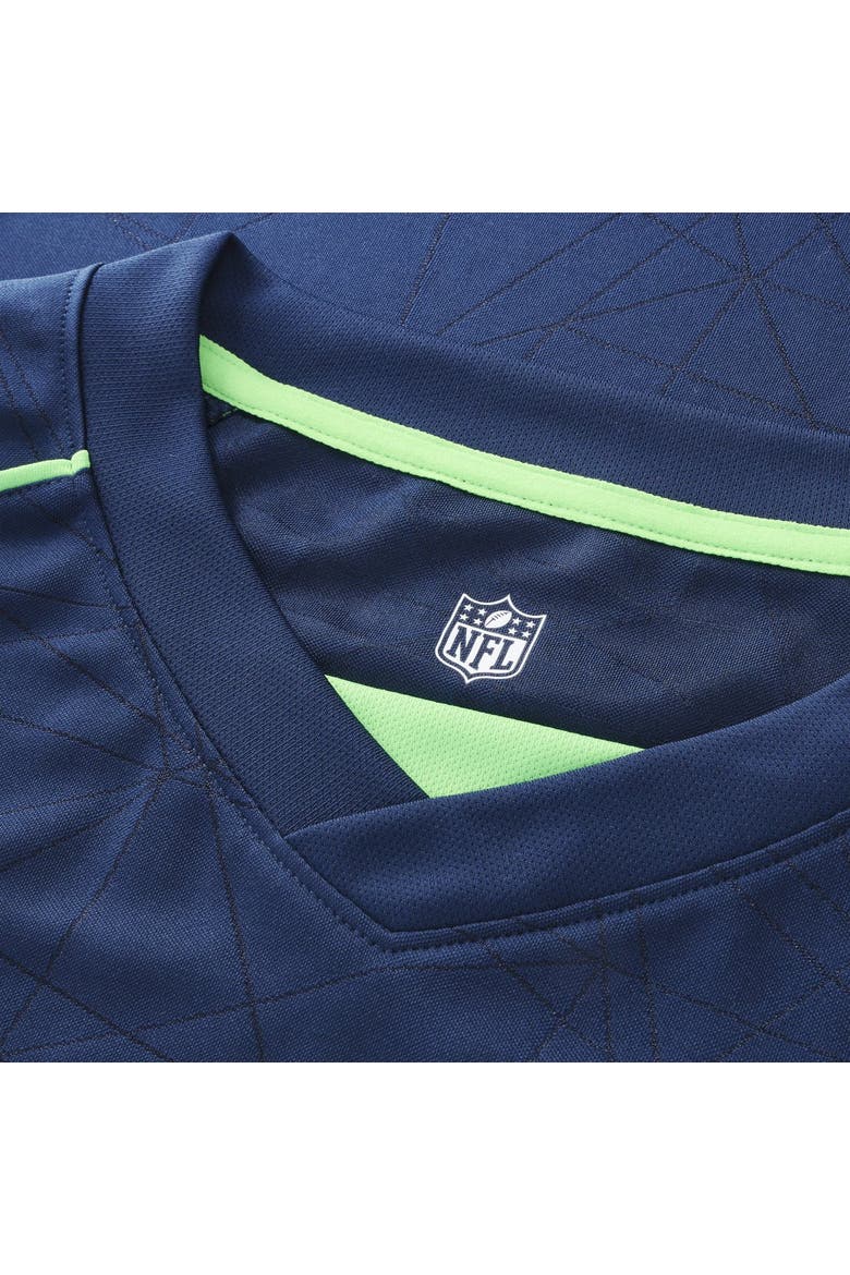 Youth Fanatics College Navy Seattle Seahawks Football x Football V-Neck Fan Top, Alternate, color, College Navy