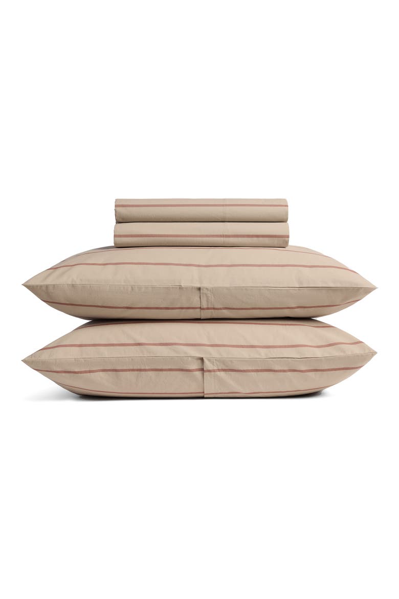 BRUSHED COTTON BED SET, Main, color, LATTE/CINNAMON