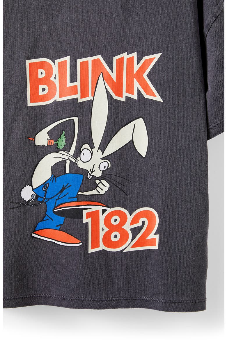 Kid's Licensed Drop Shoulder Short Sleeve Tee, Alternate, color, Rabbit Grey Blink 182