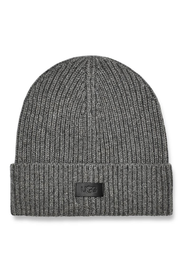 Ribbed Beanie, Main, color, METAL