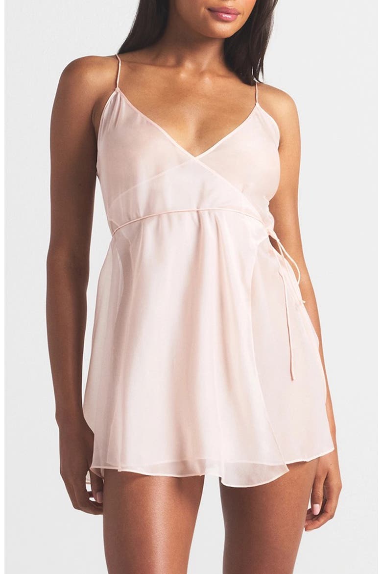 Romance Silk Slip Nightgown, Main, color, PRIMROSE