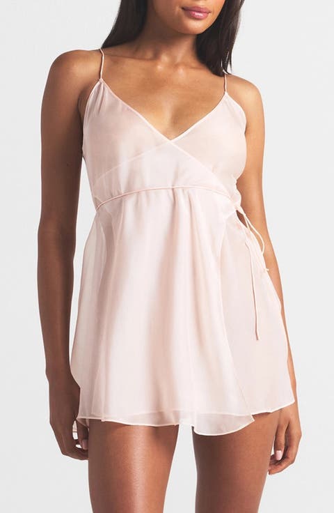 Romance Silk Slip Nightgown (Regular & Plus)
