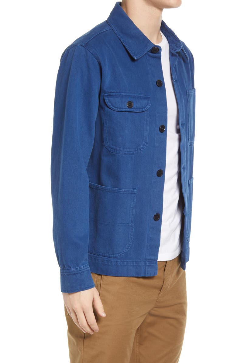 Alex Mill Garment Dyed Work Jacket, Alternate, color, French Navy