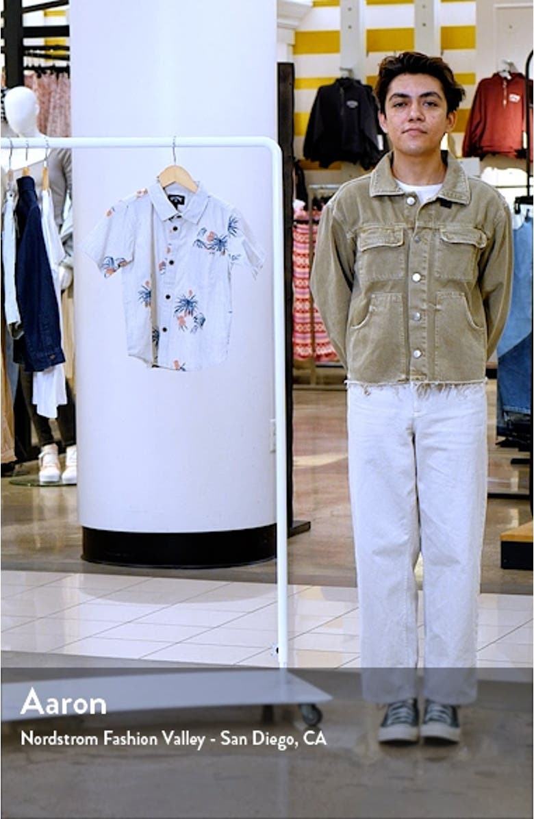 Kids' Sundays Cotton Blend Button-Up Shirt, sales video thumbnail